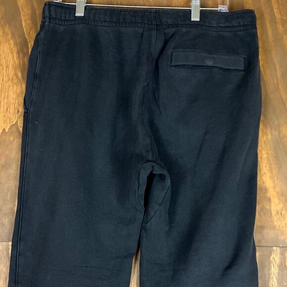Nike Mens Sweatpants Black Pull On Loose Fit Fleece Lounge Pockets Medium - Picture 10 of 12